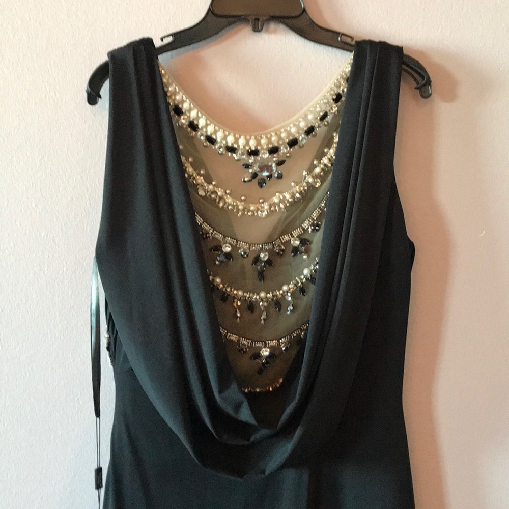 Terani Couture Black Long Formal Dress